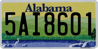 AL license plate 5AI8601