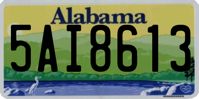 AL license plate 5AI8613