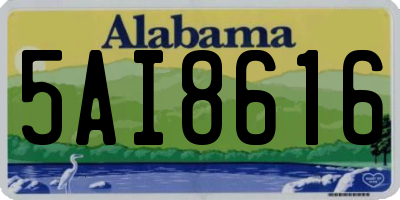 AL license plate 5AI8616