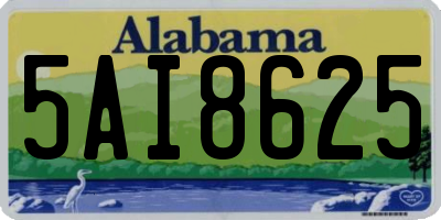 AL license plate 5AI8625