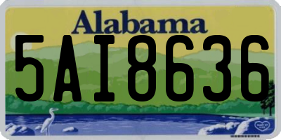 AL license plate 5AI8636