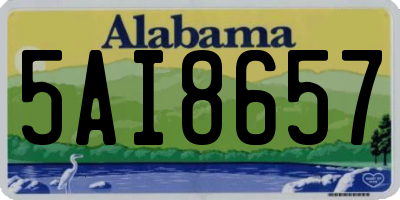 AL license plate 5AI8657