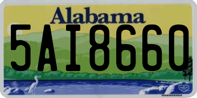 AL license plate 5AI8660