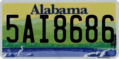 AL license plate 5AI8686