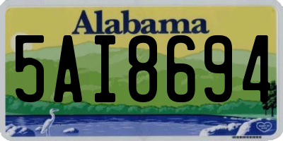 AL license plate 5AI8694