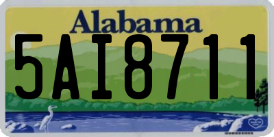 AL license plate 5AI8711
