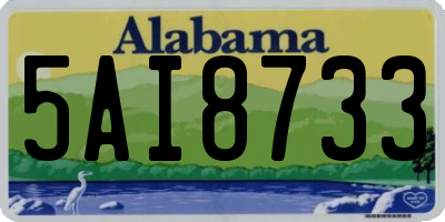 AL license plate 5AI8733