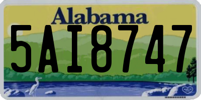 AL license plate 5AI8747
