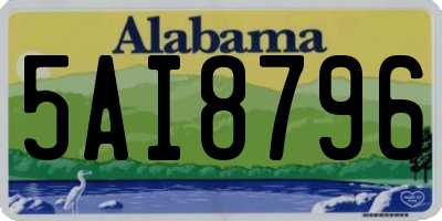 AL license plate 5AI8796