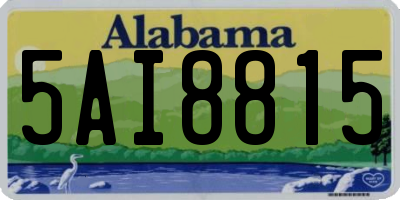 AL license plate 5AI8815