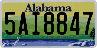 AL license plate 5AI8847