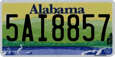 AL license plate 5AI8857