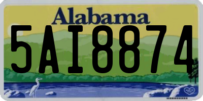 AL license plate 5AI8874