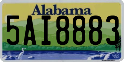 AL license plate 5AI8883