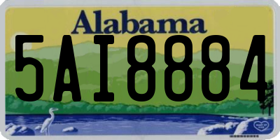 AL license plate 5AI8884