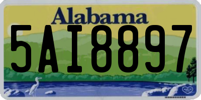 AL license plate 5AI8897
