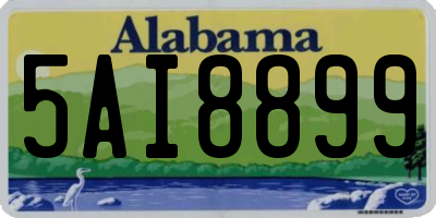 AL license plate 5AI8899