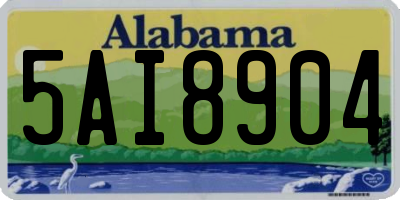 AL license plate 5AI8904