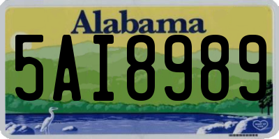 AL license plate 5AI8989
