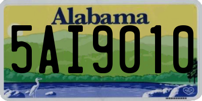 AL license plate 5AI9010