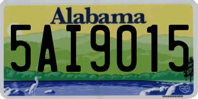 AL license plate 5AI9015