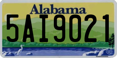 AL license plate 5AI9021