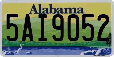 AL license plate 5AI9052