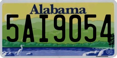 AL license plate 5AI9054