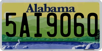 AL license plate 5AI9060