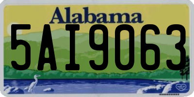 AL license plate 5AI9063