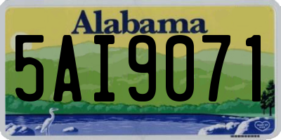 AL license plate 5AI9071