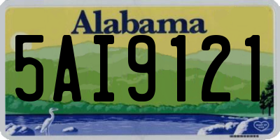 AL license plate 5AI9121