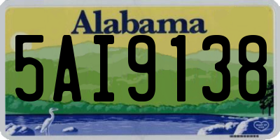 AL license plate 5AI9138