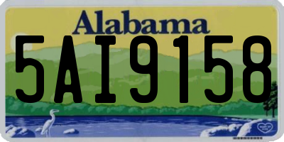 AL license plate 5AI9158