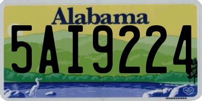 AL license plate 5AI9224