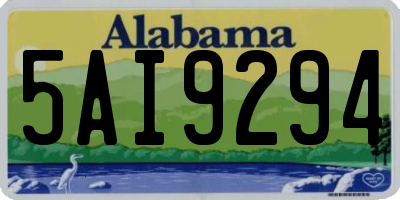 AL license plate 5AI9294