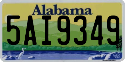 AL license plate 5AI9349