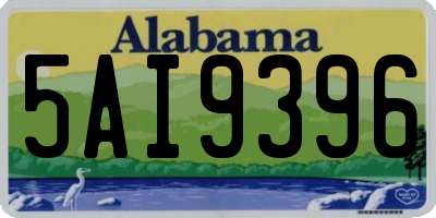AL license plate 5AI9396