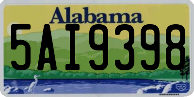 AL license plate 5AI9398