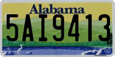 AL license plate 5AI9413