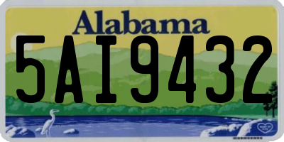 AL license plate 5AI9432