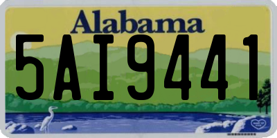 AL license plate 5AI9441