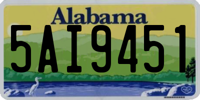 AL license plate 5AI9451
