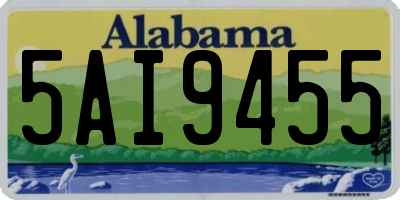 AL license plate 5AI9455