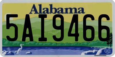 AL license plate 5AI9466