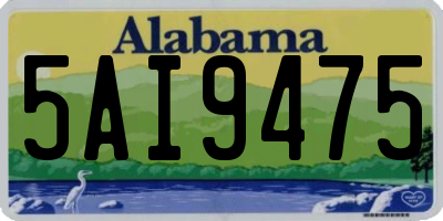 AL license plate 5AI9475