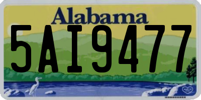 AL license plate 5AI9477