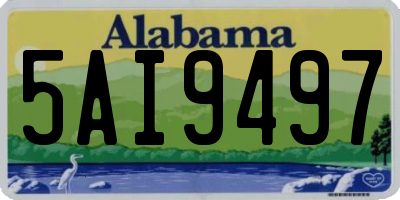 AL license plate 5AI9497