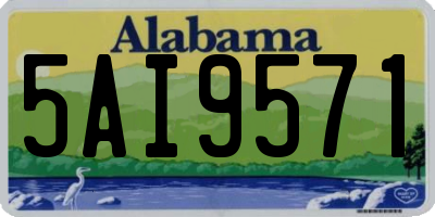 AL license plate 5AI9571