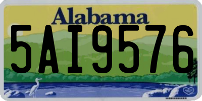 AL license plate 5AI9576